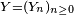 \scriptstyle\ Y=(Y_{n})_{n\ge 0}\