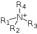 Ion ammonium quaternaire