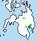 Répartition, sur l'île de Mindanao et les îles voisines, aux Philippines (à confirmer) :