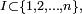 \scriptstyle\ I\subset\{1,2,\dots,n\},\