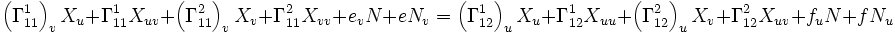 Équations de Gauss-Codazzii