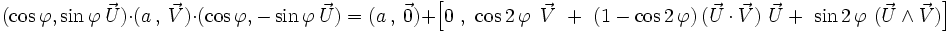 Double produit de quaternions