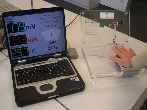 Produire du courant électrique à partir de la chaleur du corps humain