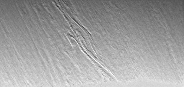Les nuages de Saturne en relief