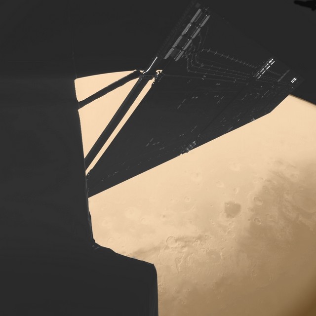 Inhabituel cliché de Mars depuis la sonde Rosetta