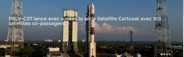 104 satellites mis en orbite par une seule fusée