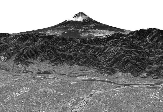 Le satellite ALOS envoie sa première image 3D : le Fuji-Yama vu de l’espace