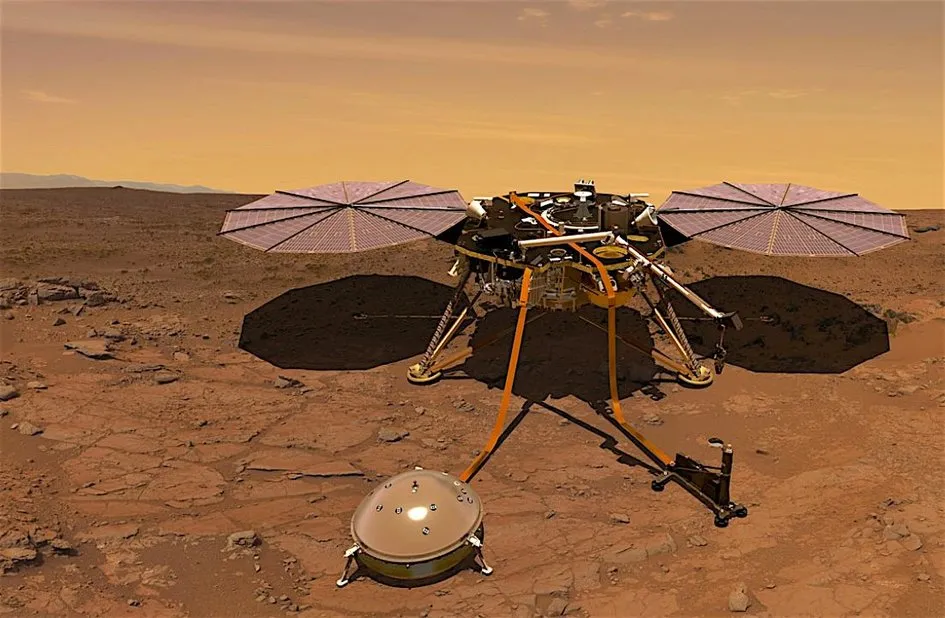 InSight a atterri sur Mars avec à son bord le sismomètre français SEIS