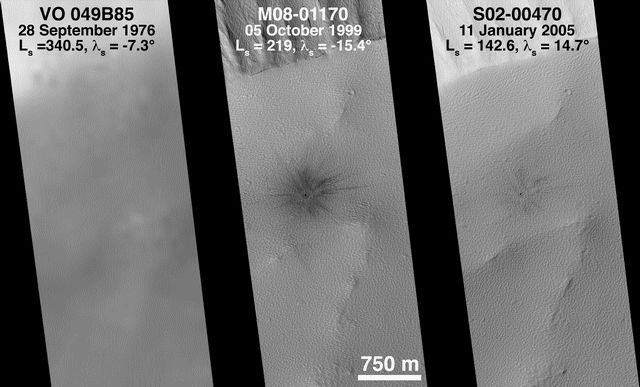 Mars subit des changements géologiques et climatiques rapides