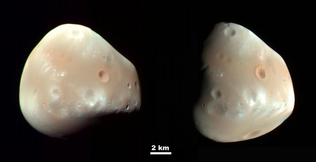 Deimos, lune de Mars, observée en détail par la sonde MRO