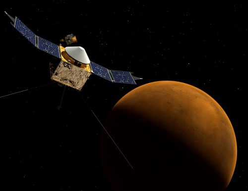 La sonde Maven pour comprendre la déperdition de l'atmosphère de Mars