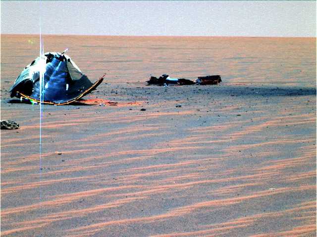Opportunity a fini d'étudier son bouclier et établit un record sur Mars