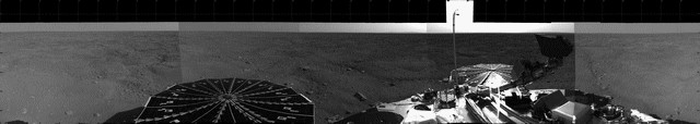Vue panoramique autour de Phoenix Mars Lander