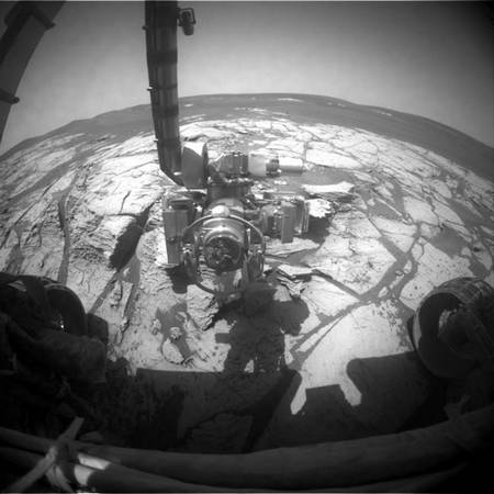 Le bras du rover martien Opportunity en convalescence