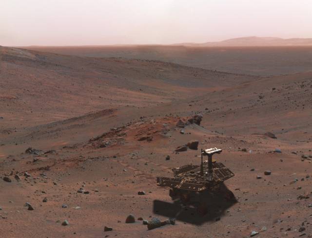 Le robot Spirit accomplit sa première année martienne