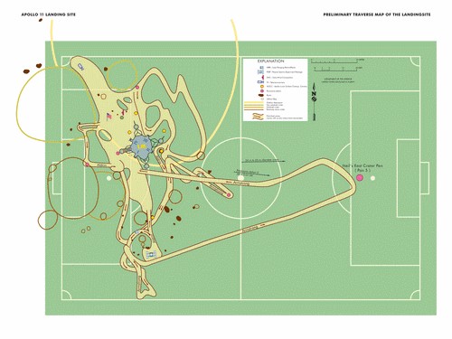 Le premier « petit pas » sur la Lune ne fut effectivement pas bien long