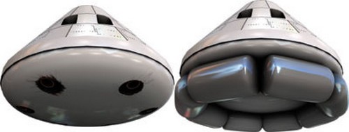 Orion Lunaire : Rétrofusées ou coussins gonflables ?