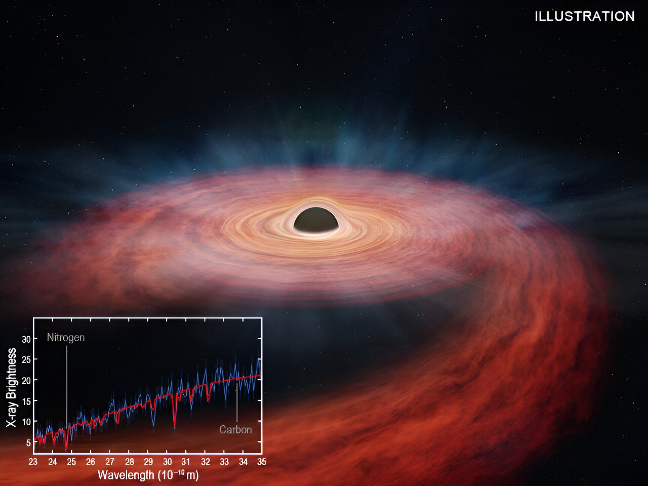 Des astronomes observent les entrailles d'une étoile déchirée par un trou noir
