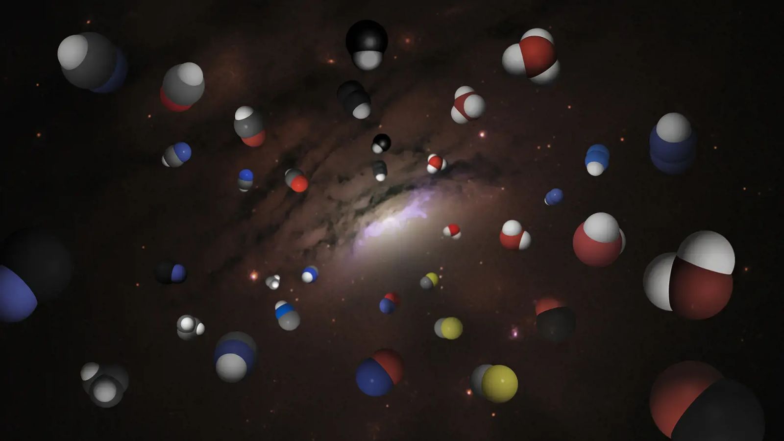 Un record de nouvelles molécules découvert dans deux très anciennes galaxies