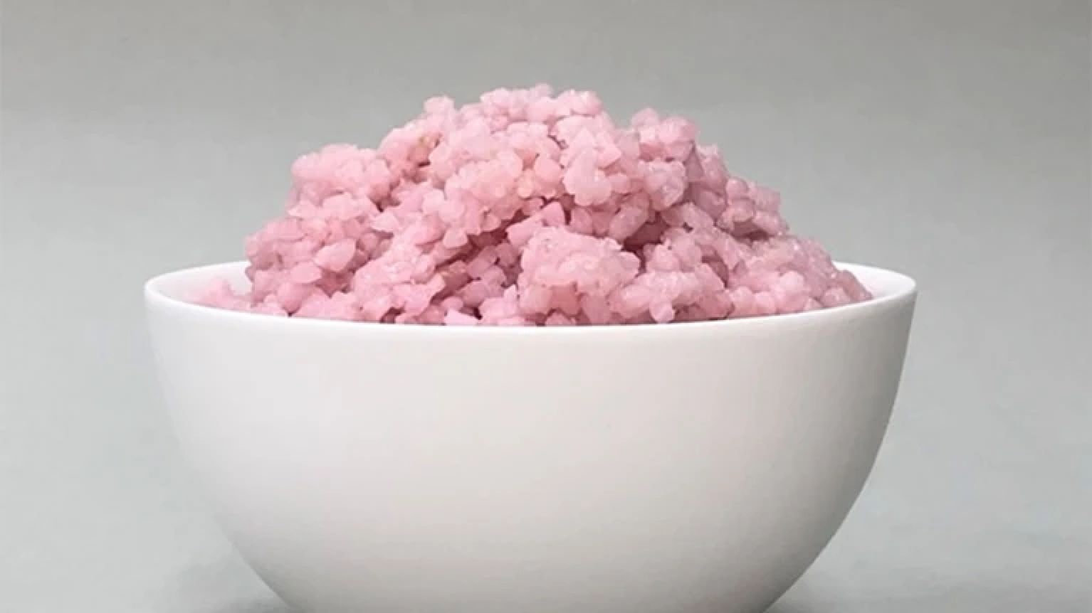 Invenção de um arroz rosa incorporando células de bovino: a nossa alimentação de amanhã?