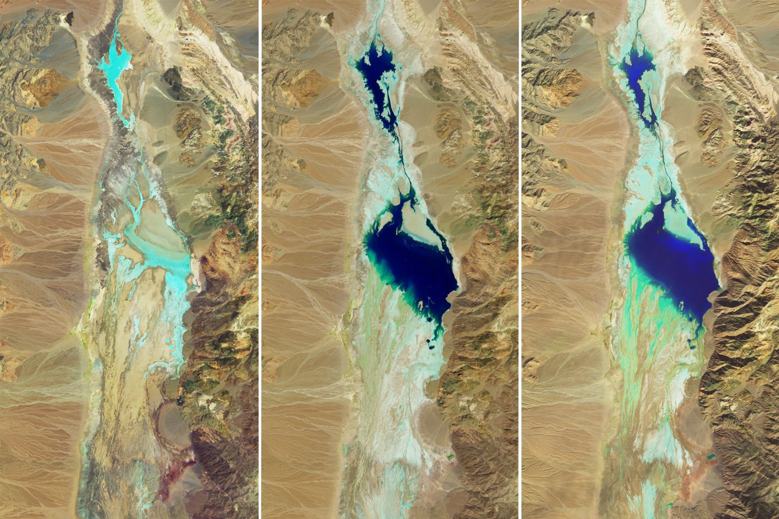 Como esse grande lago consegue subsistir no Vale da Morte?