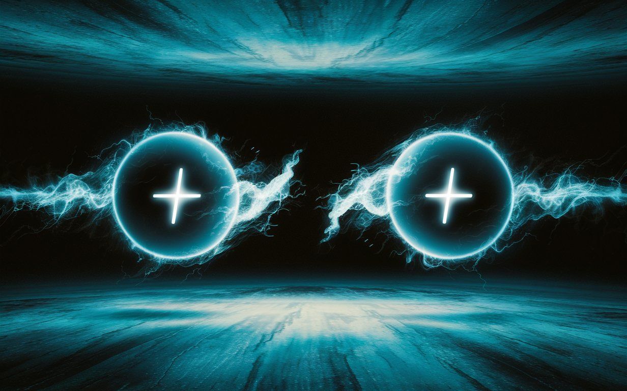 In these rare conditions, particles of the same charge attract each other
