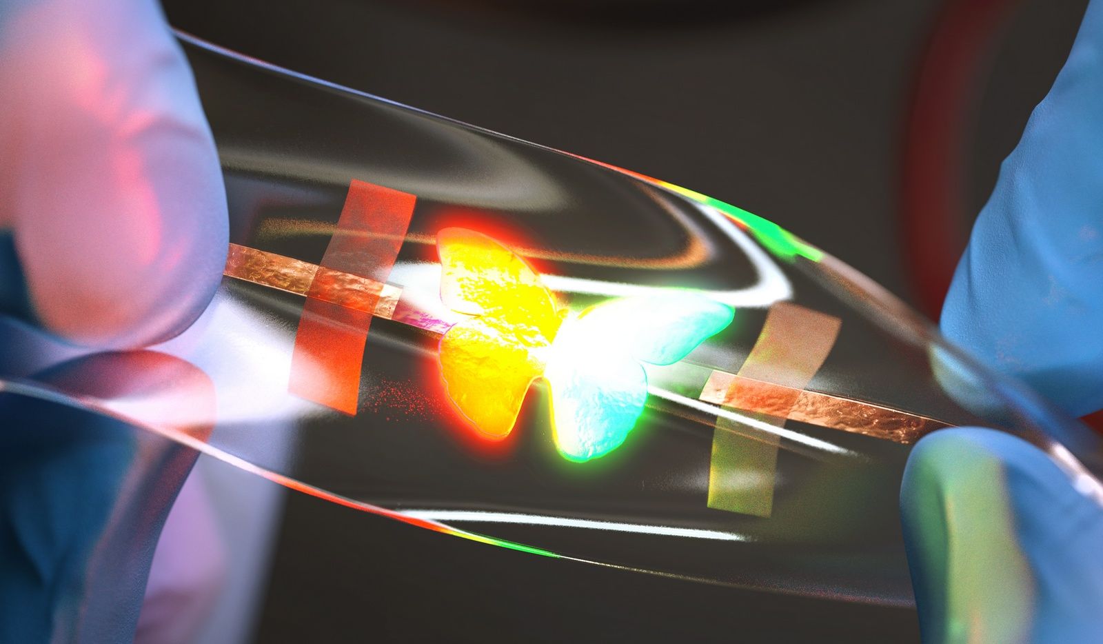 Invention of a stretchable quantum dot display