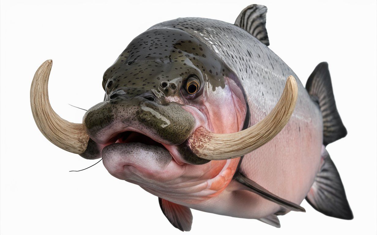 Discovery: this prehistoric salmon had tusks!