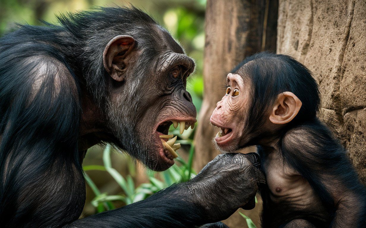 These examples of wars and assassinations among chimpanzees