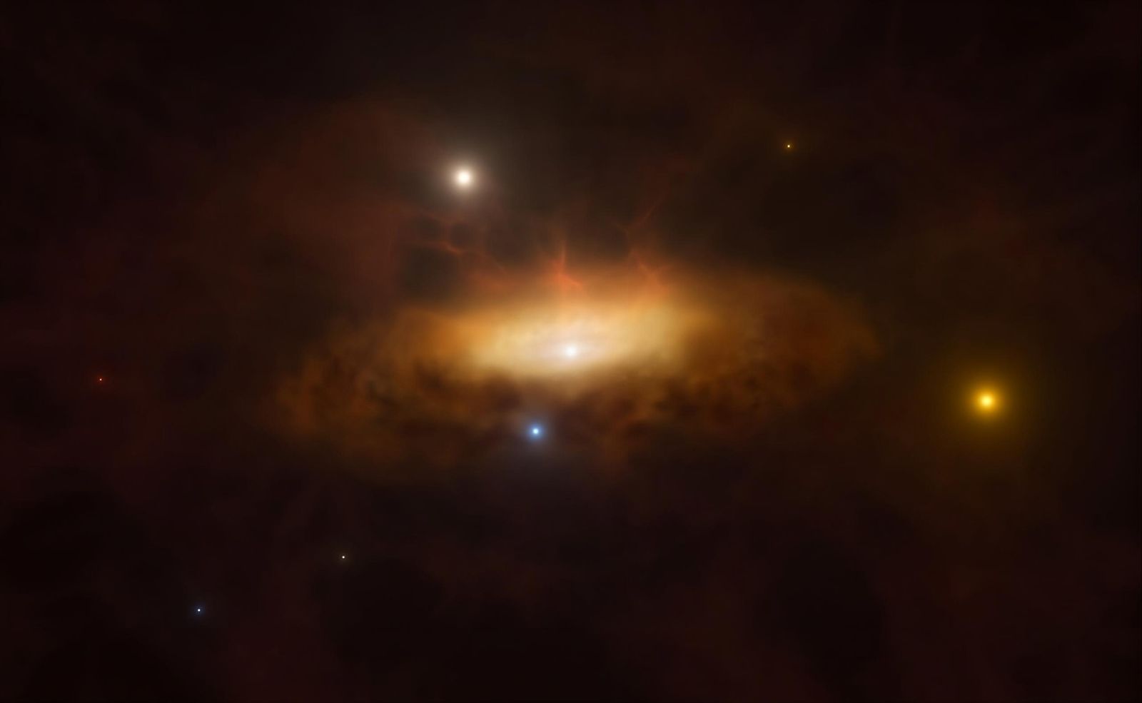 Vídeo - Astrônomos observam o despertar de um buraco negro massivo em tempo real