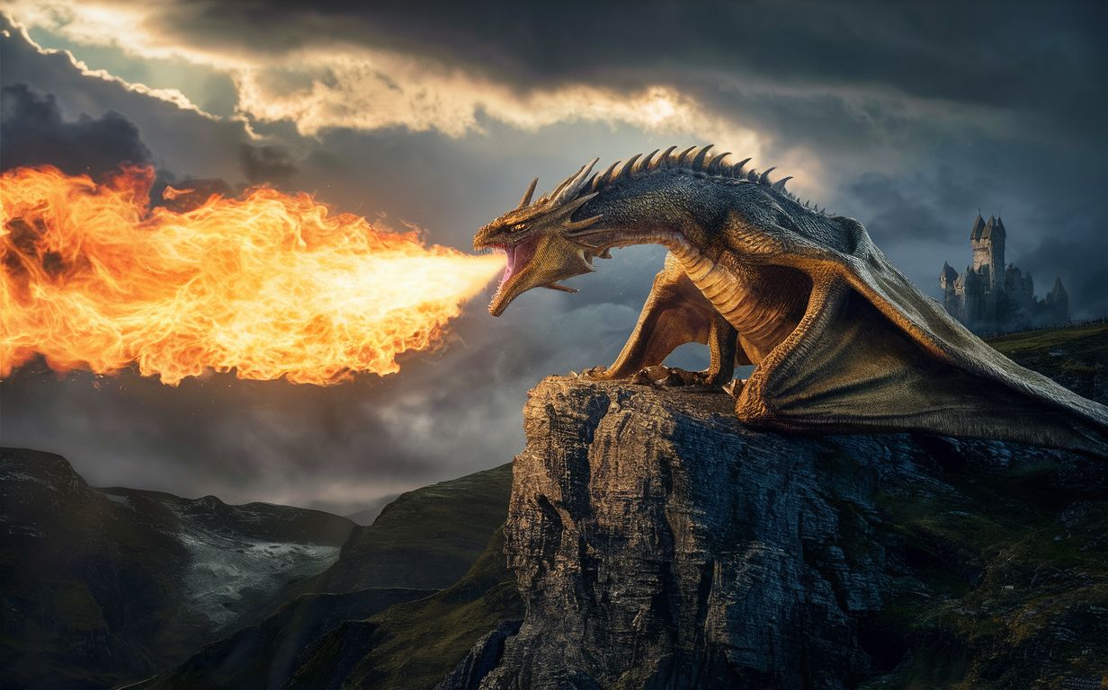Se os dragões existissem, como poderiam cuspir fogo?