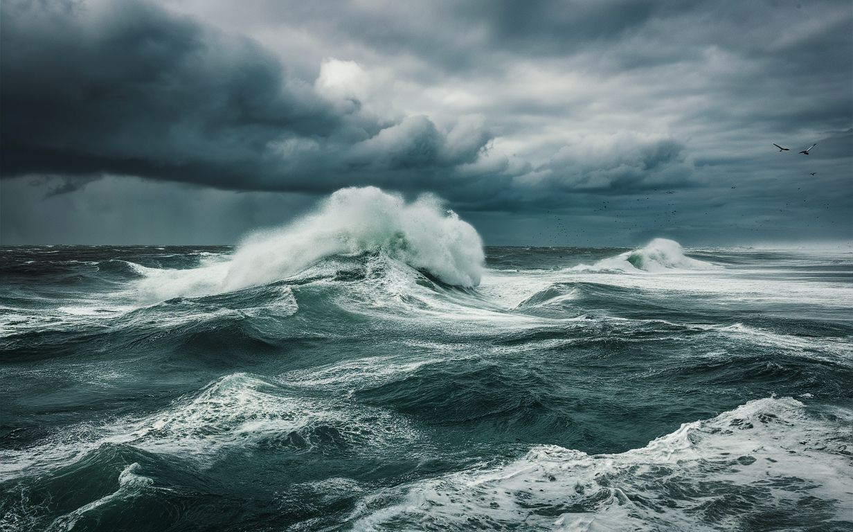 Où l'océan dissipe-t-il l'énergie qu'il reçoit des vents dominants ?