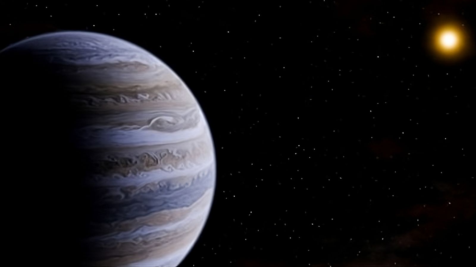 Image d'un super-Jupiter tempéré en proche banlieue du Système solaire