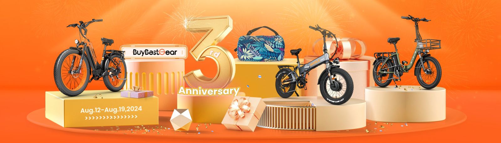 Anniversaire Buybestgear: grosses promotions sur les vélos électriques, ces 3 modèles au plus bas