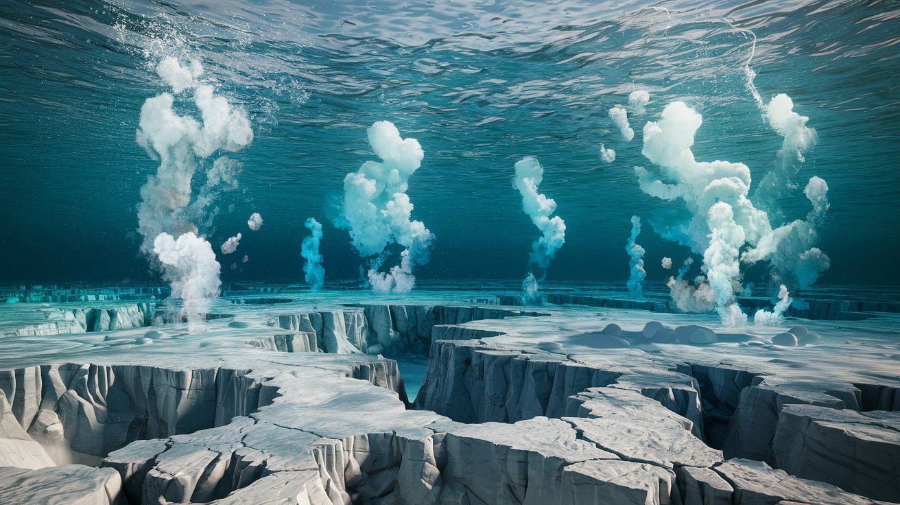 Methane leaking massively in the Barents Sea: what is its source?