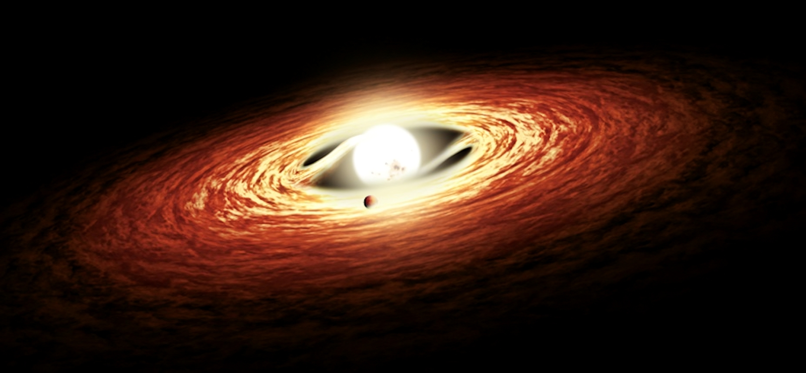 The exceptional observation of the birth of a planet outside our Solar System
