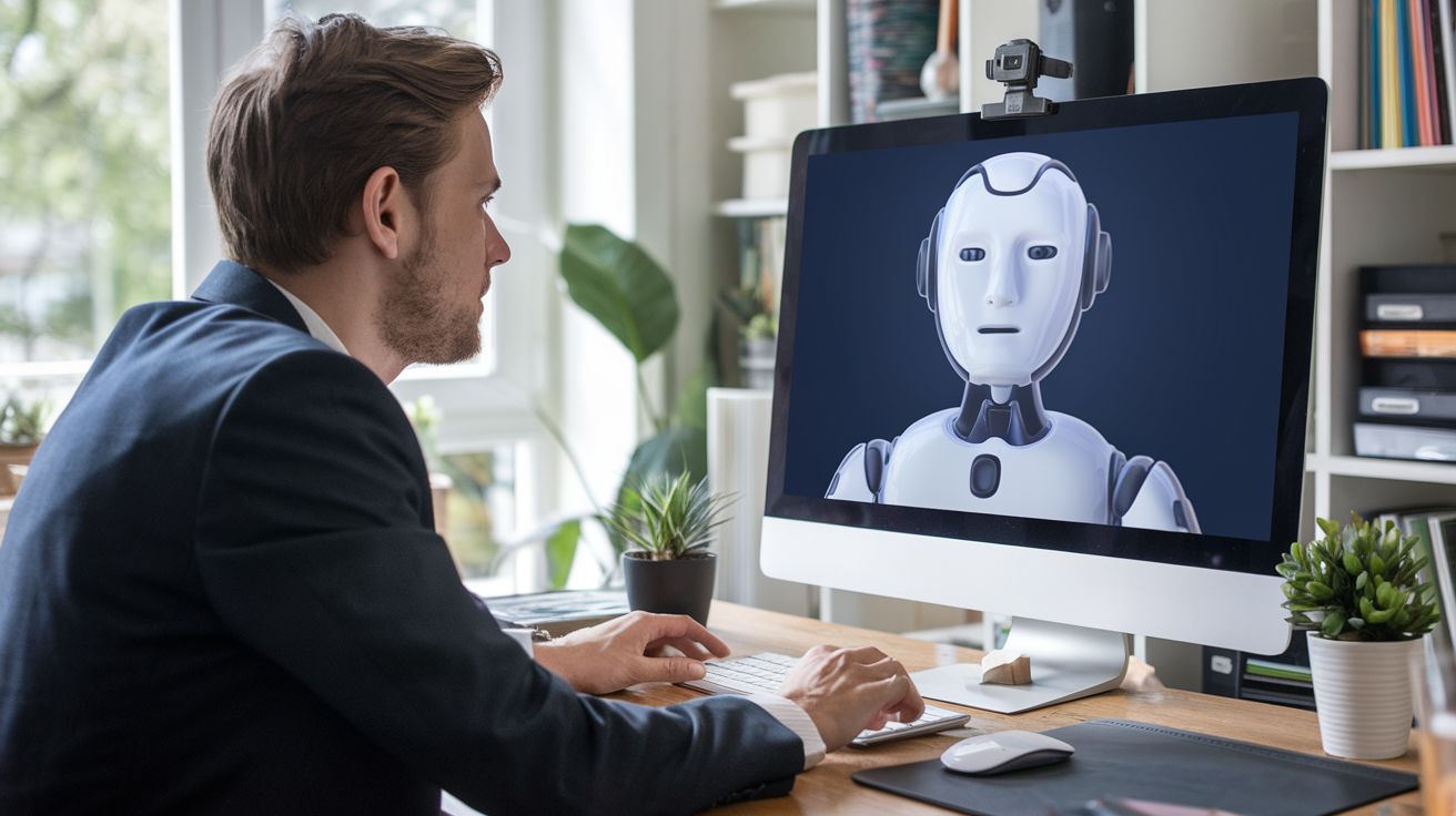 This man is puzzled by the job interview he just had... with an AI