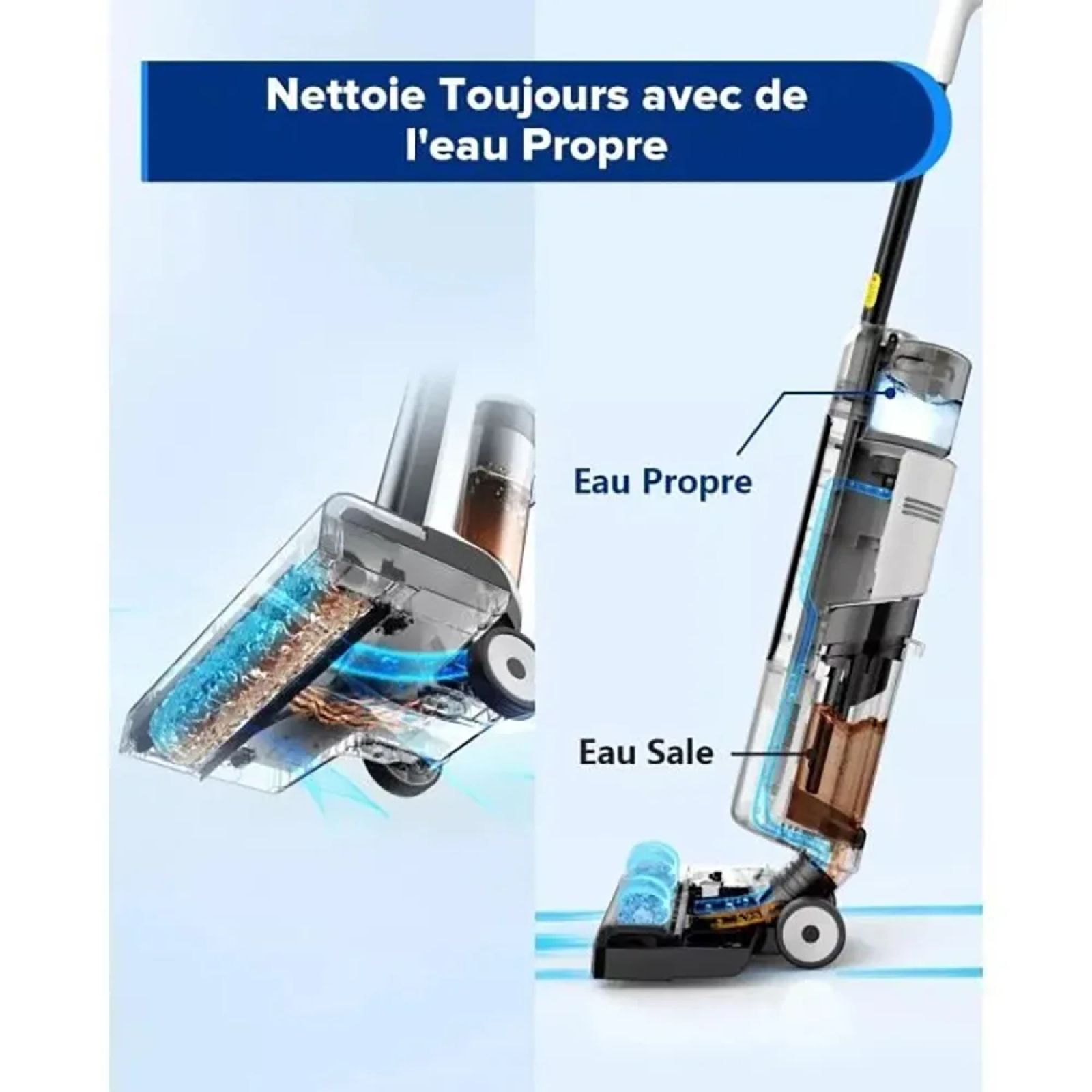 Promo 11.11 : chute de prix sur l'aspirateur-laveur balais Redkey W12 SE (durée limitée)