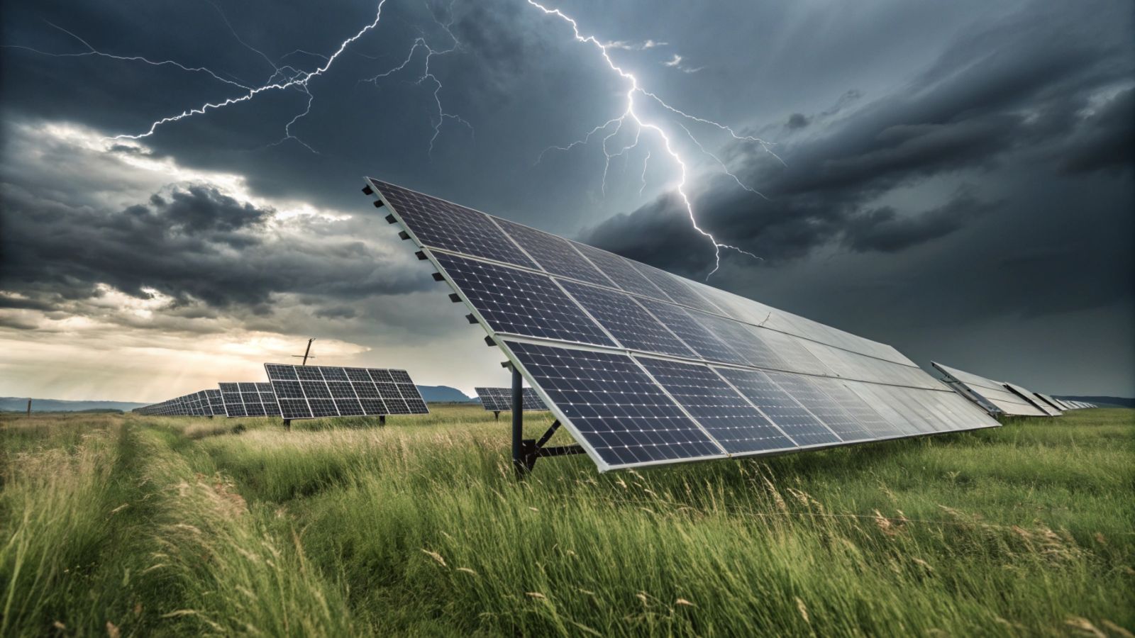 Estes painéis solares integram uma IA que os protege de tempestades 🌪️