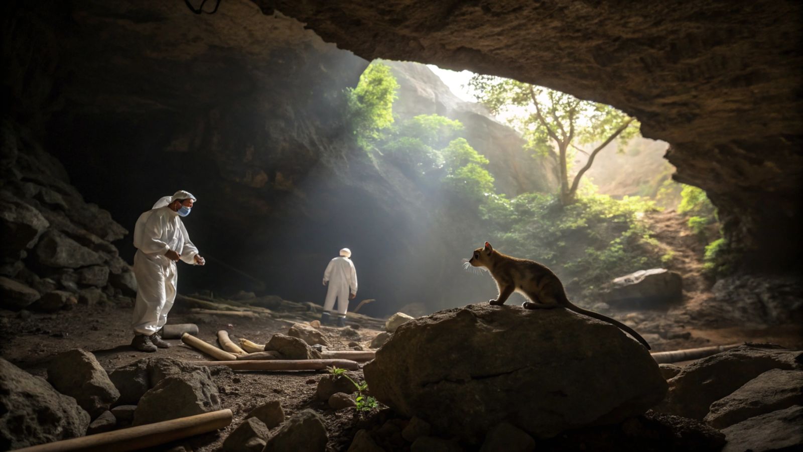 Découverte d'un chat préhistorique miniature : il tenait dans la paume d'une main ! 🐱