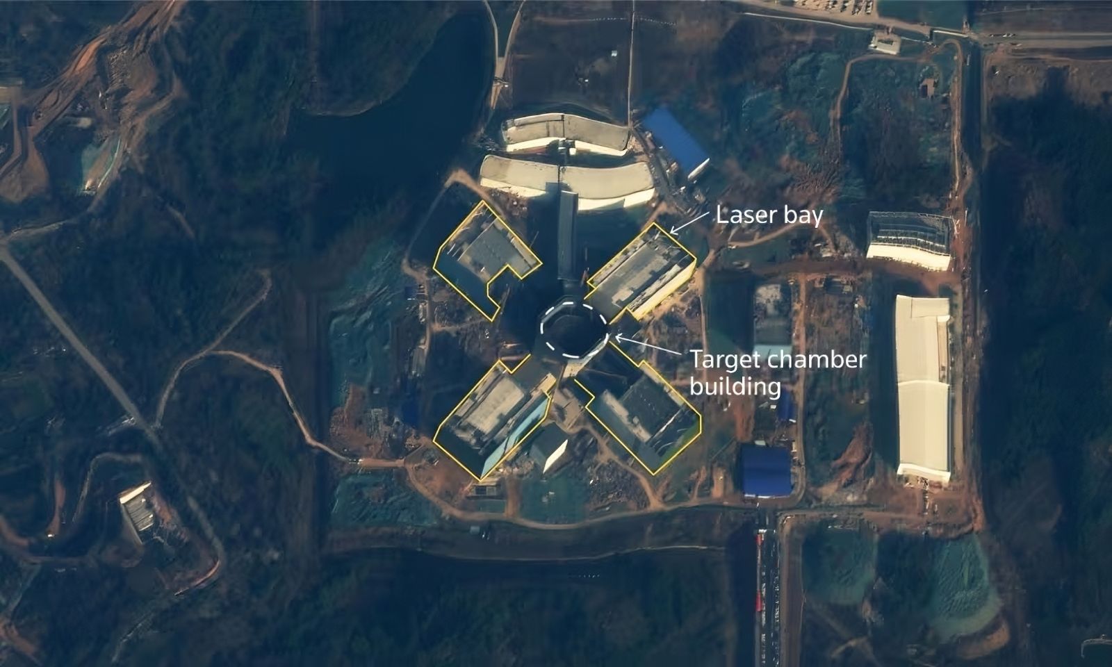 American satellite reveals China is building the world's largest nuclear fusion laser 🌟