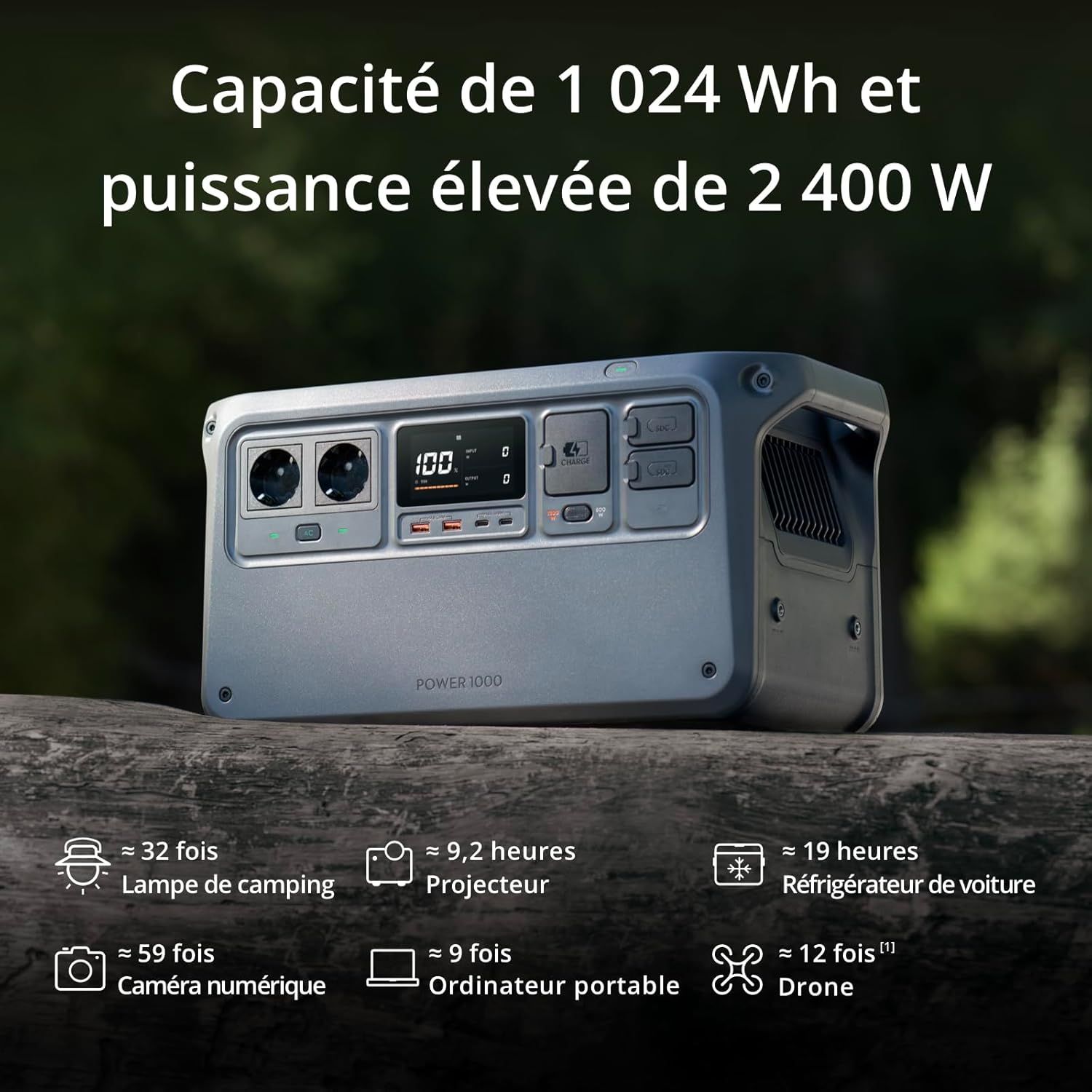 Station électrique DJI Power 1000: le prix du Black Friday en février avec -35%