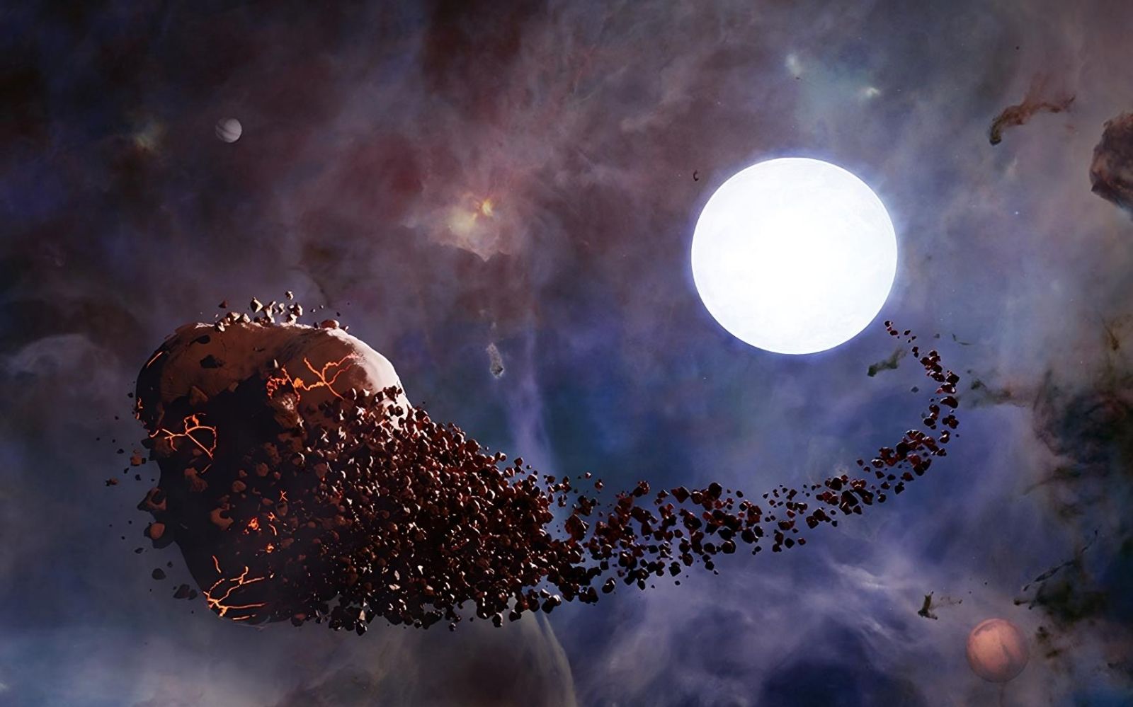 Assistimos à morte de um planeta, devorado por sua estrela ☄️