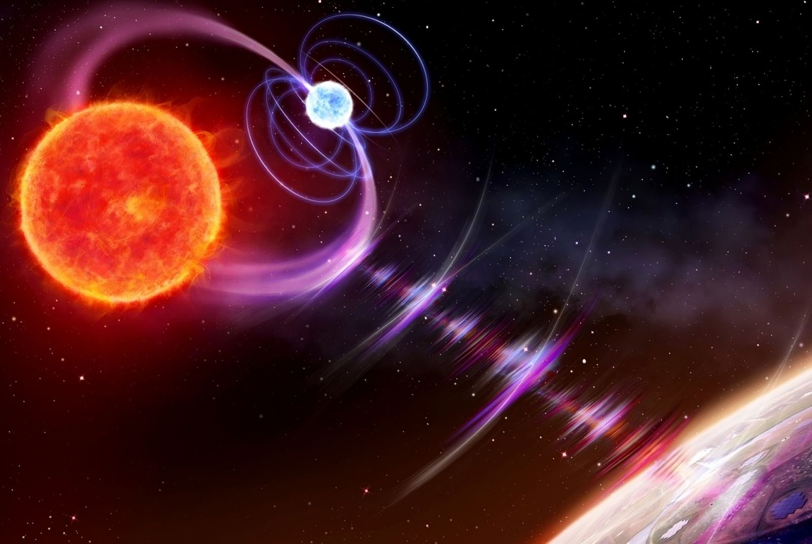 Sinais de rádio vindos do espaço se repetem a cada 2 horas, sistema estelar identificado 🔭