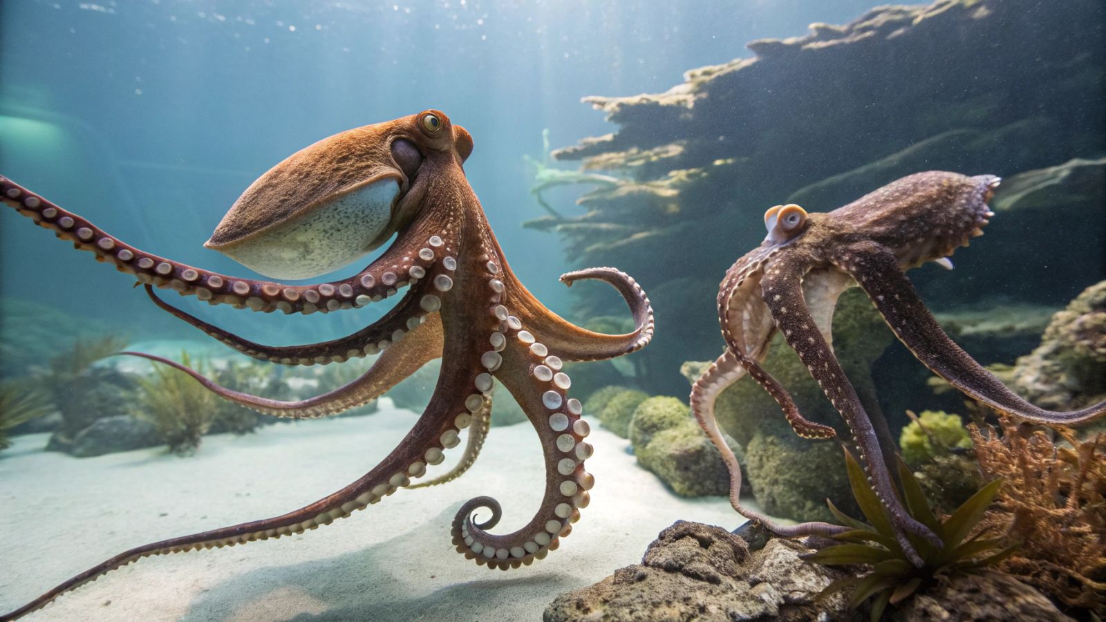 Discovery: cuttlefish communicate with each other using their tentacles! 🦑