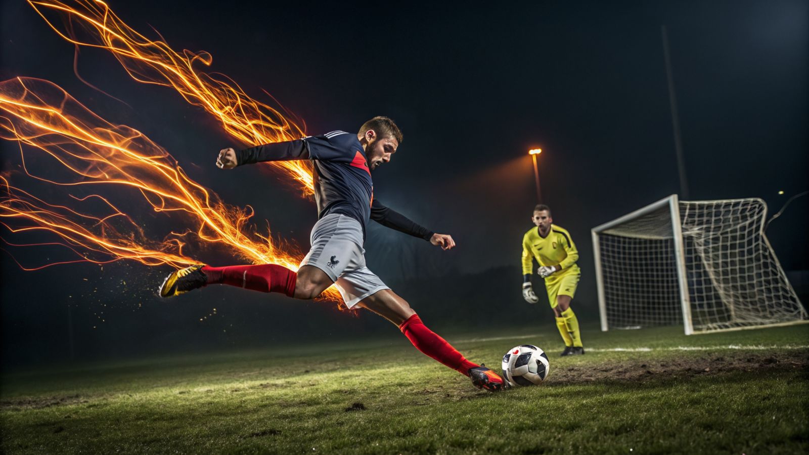 ⚽ Como funciona a física de um chute potente no futebol?