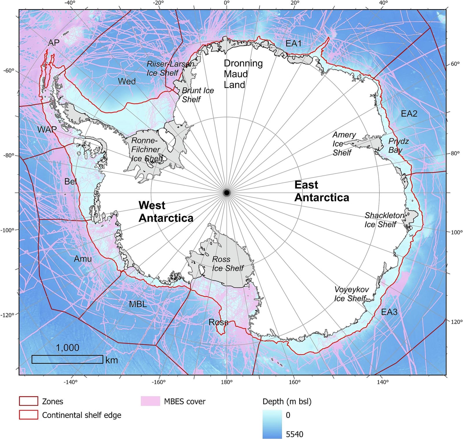 🏔️ Un vaste réseau de canyons géants découvert sous l'Antarctique