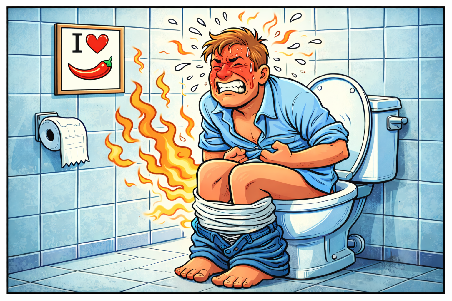 🌶️ Pourquoi les aliments pimentés se ressentent… aux toilettes ?