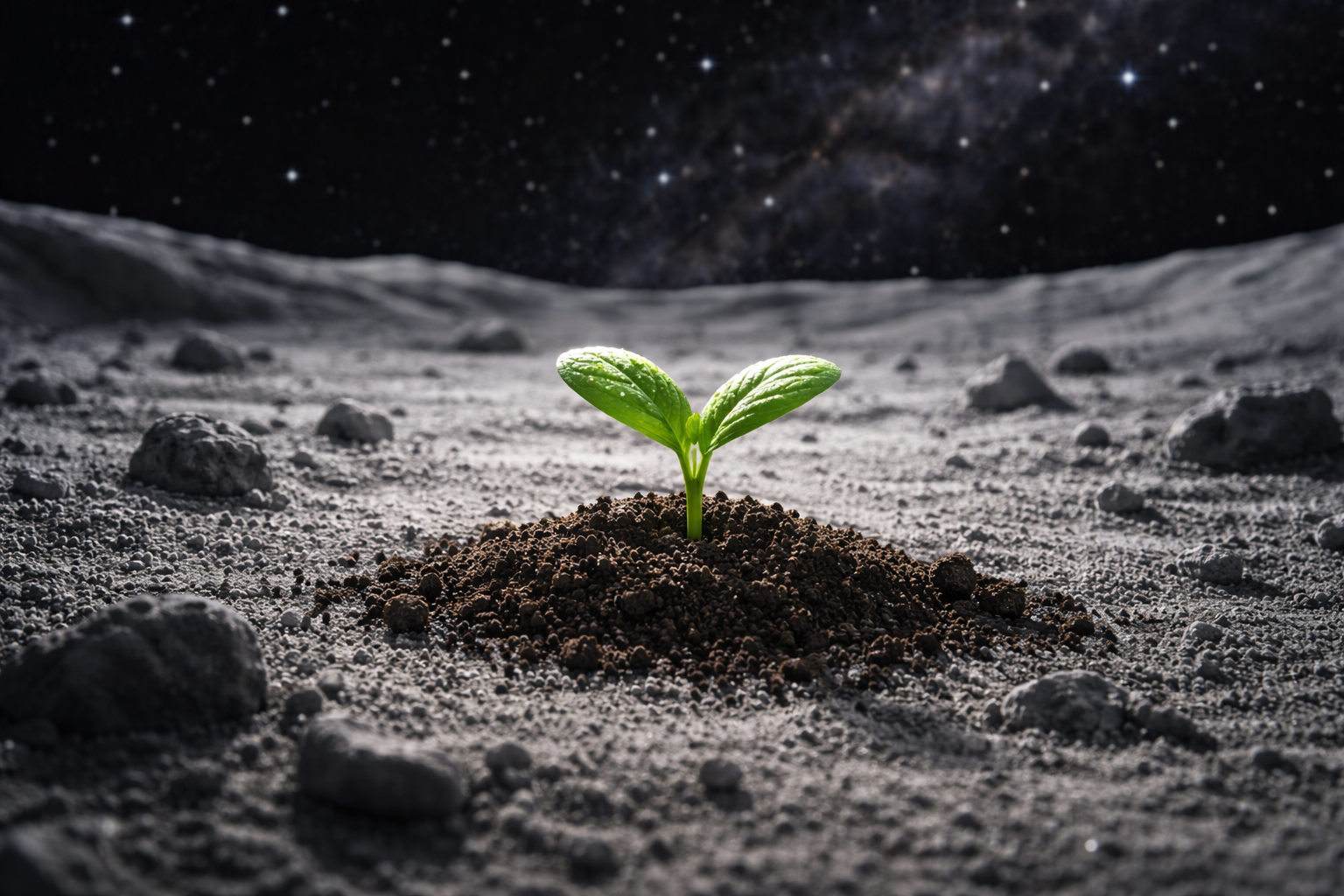 🌱 Agriculture sur la Lune : première récolte de "pois chiches lunaires"