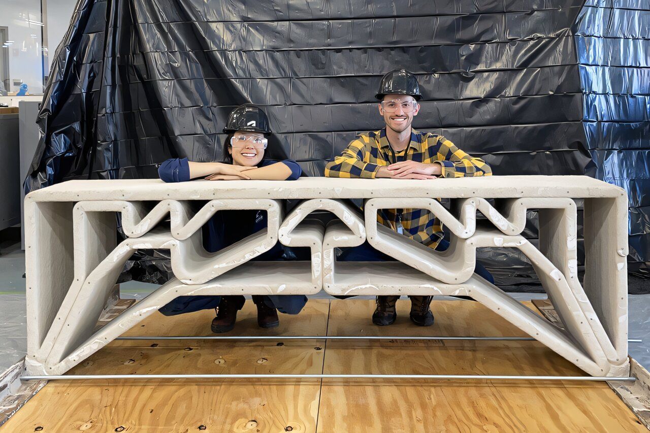 × Ce pont imprimé en 3D montre comment réduire massivement le béton dans la construction